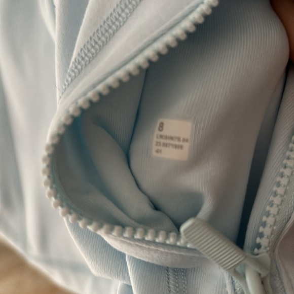 LULULEMON DEFINE JACKET *LUON IN SHEER BLUE (SHRB) SZ 8 NWT - Picture 8 of 8